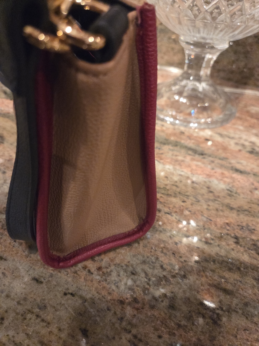Tommy Hilfiger Tan & Navy  Crossbody Mini Bag With Wallett - Picture 4 of 9